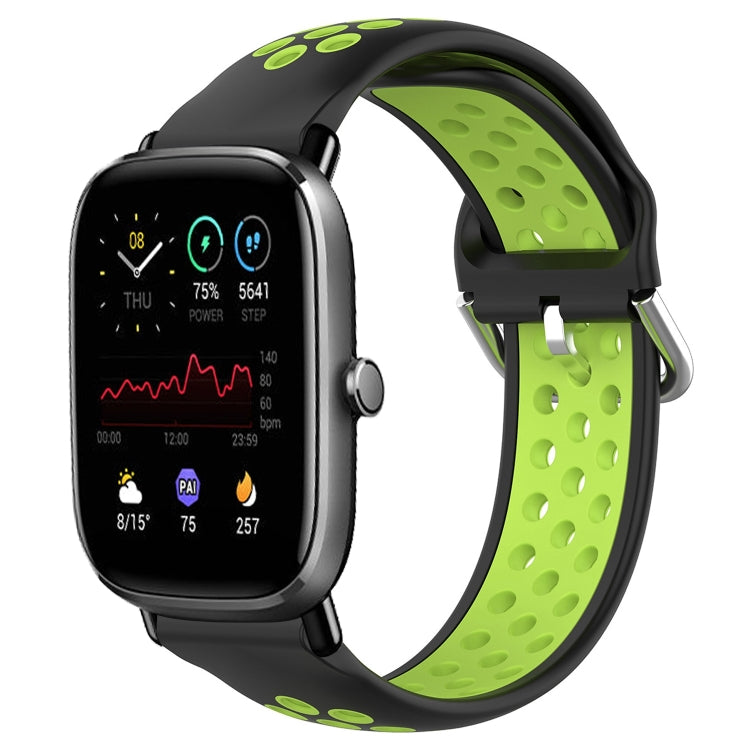 20mm Perforated Breathable Sports Silicone Watch Band