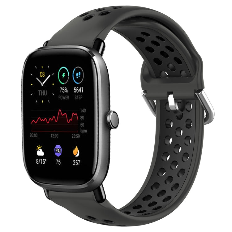 20mm Perforated Breathable Sports Silicone Watch Band
