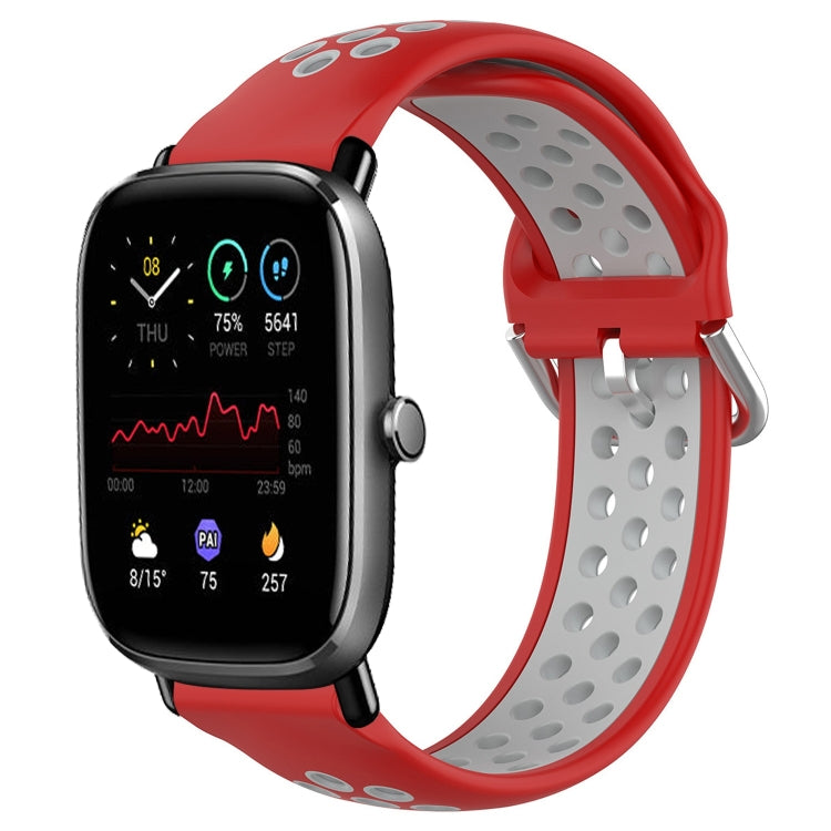 20mm Perforated Breathable Sports Silicone Watch Band