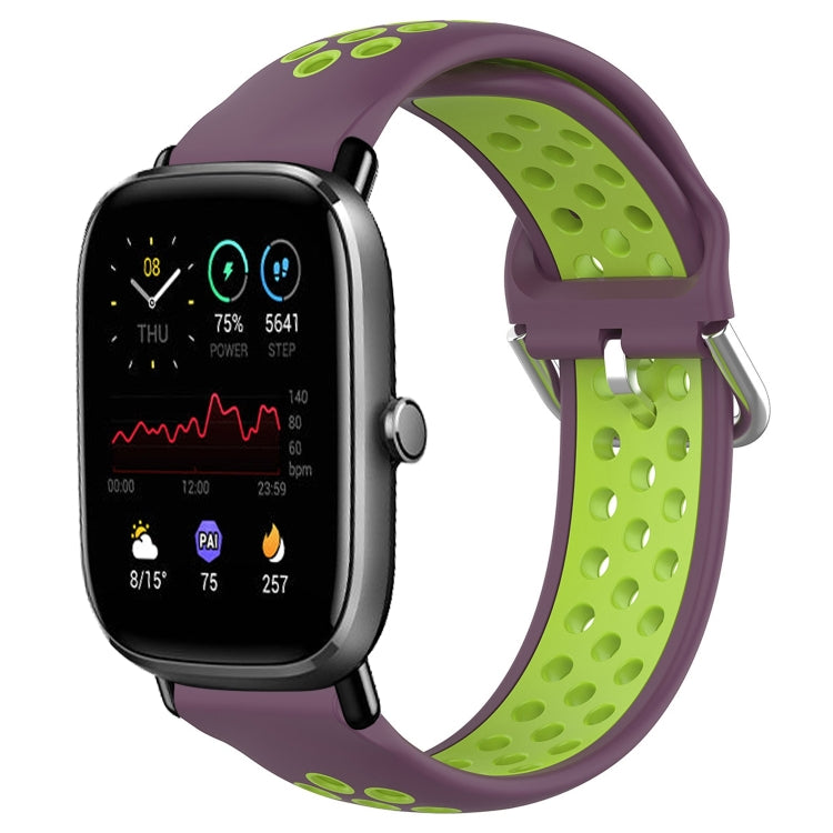 20mm Perforated Breathable Sports Silicone Watch Band