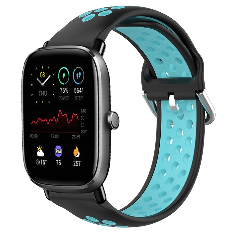20mm Perforated Breathable Sports Silicone Watch Band