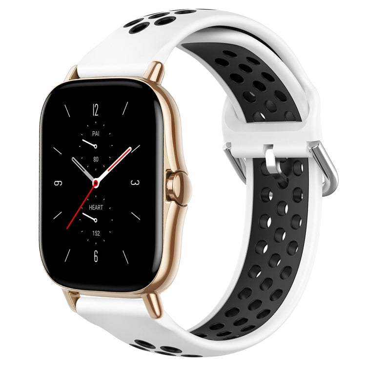 20mm Perforated Breathable Sports Silicone Watch Band