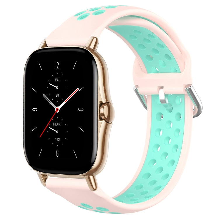 20mm Perforated Breathable Sports Silicone Watch Band