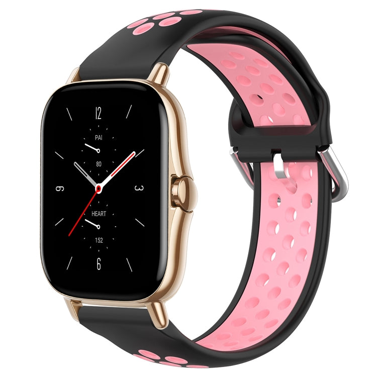 20mm Perforated Breathable Sports Silicone Watch Band