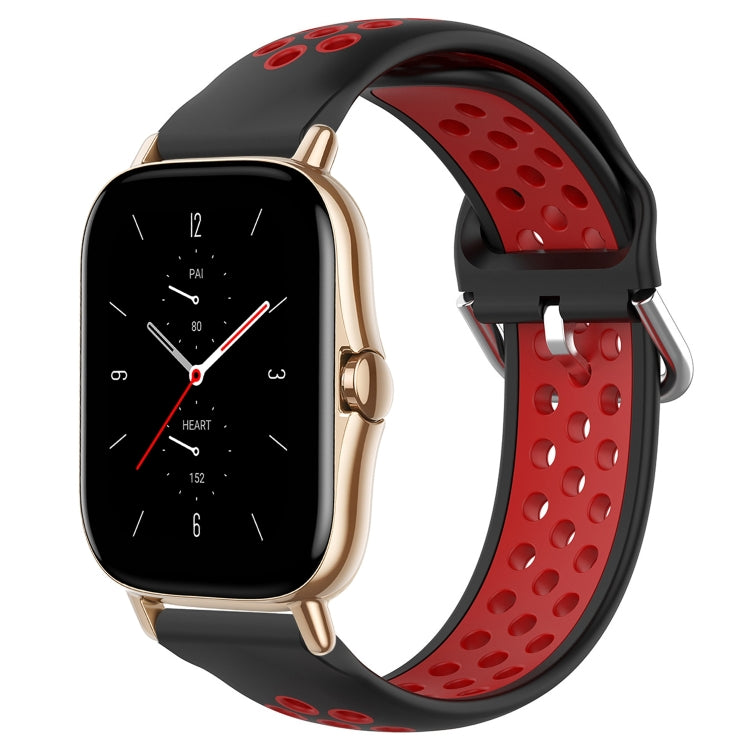 20mm Perforated Breathable Sports Silicone Watch Band
