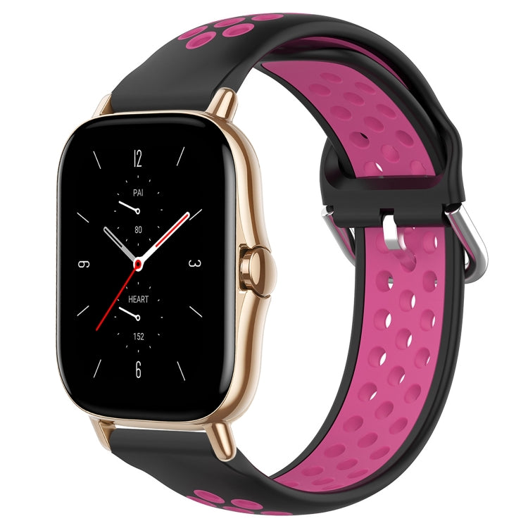 20mm Perforated Breathable Sports Silicone Watch Band