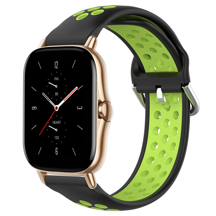 20mm Perforated Breathable Sports Silicone Watch Band