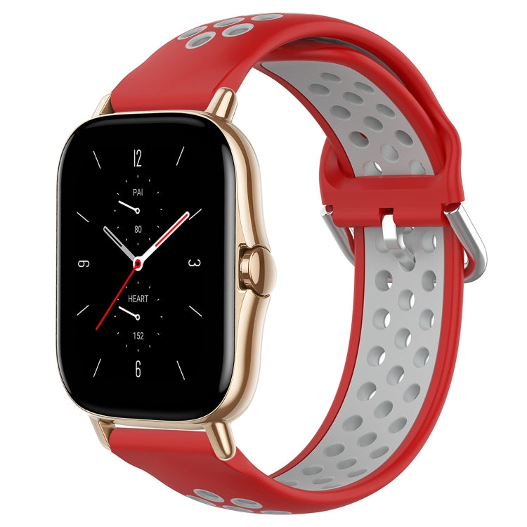 20mm Perforated Breathable Sports Silicone Watch Band