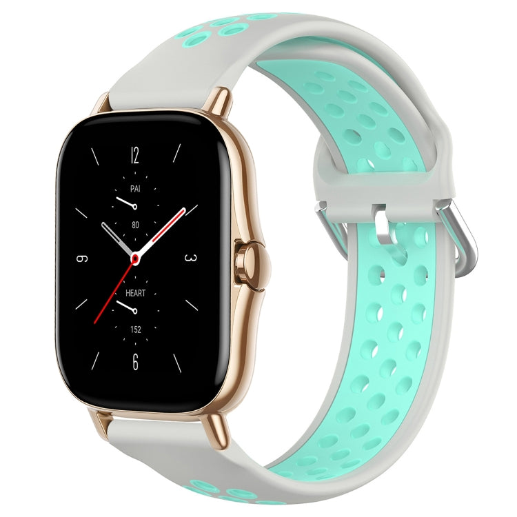 20mm Perforated Breathable Sports Silicone Watch Band