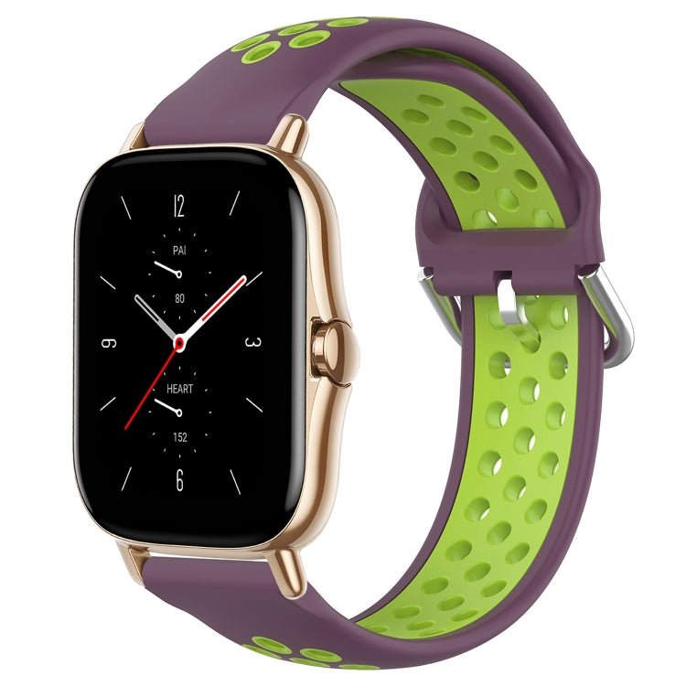 20mm Perforated Breathable Sports Silicone Watch Band