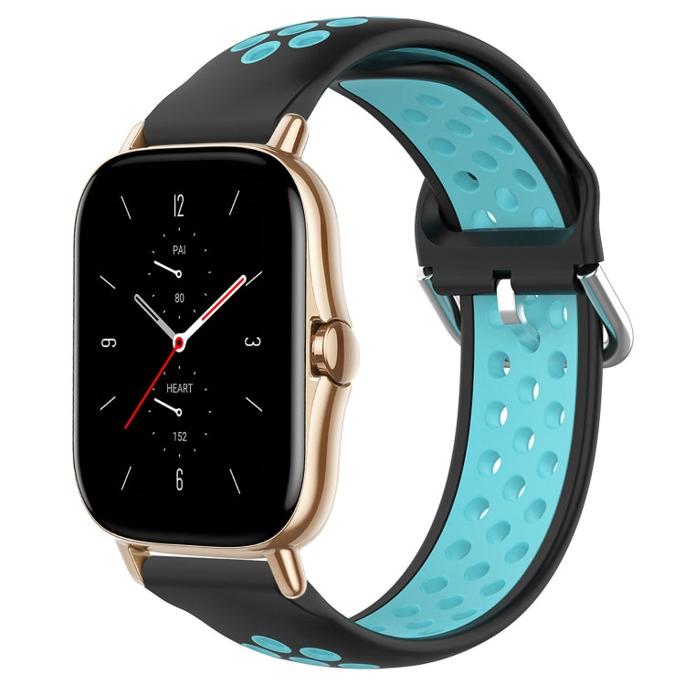20mm Perforated Breathable Sports Silicone Watch Band