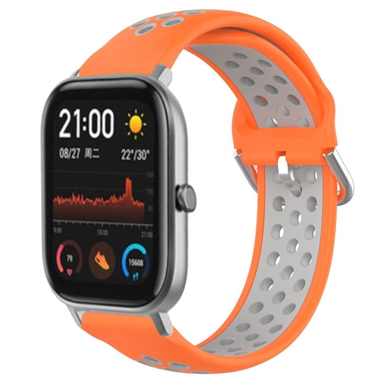 20mm Perforated Breathable Sports Silicone Watch Band