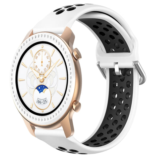 20mm Perforated Breathable Sports Silicone Watch Band