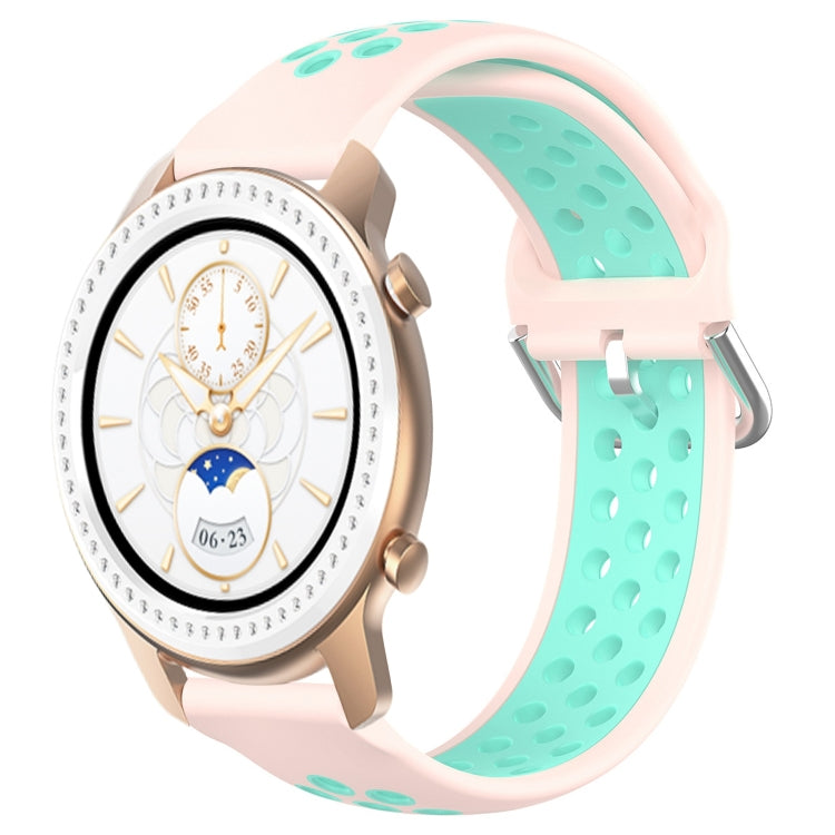 20mm Perforated Breathable Sports Silicone Watch Band