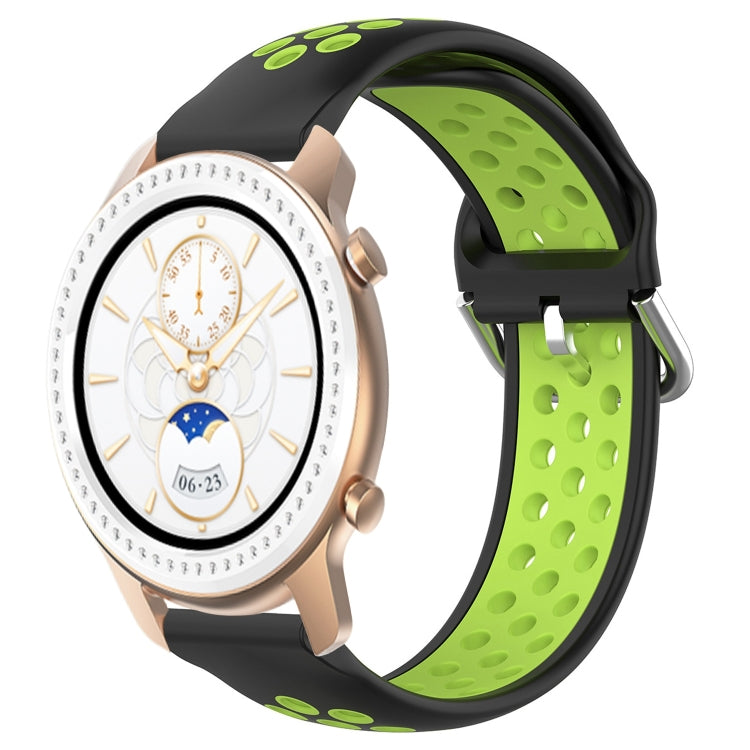 20mm Perforated Breathable Sports Silicone Watch Band