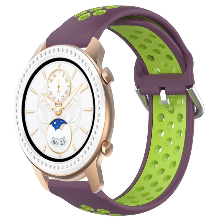 20mm Perforated Breathable Sports Silicone Watch Band