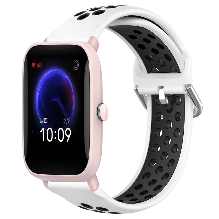 20mm Perforated Breathable Sports Silicone Watch Band