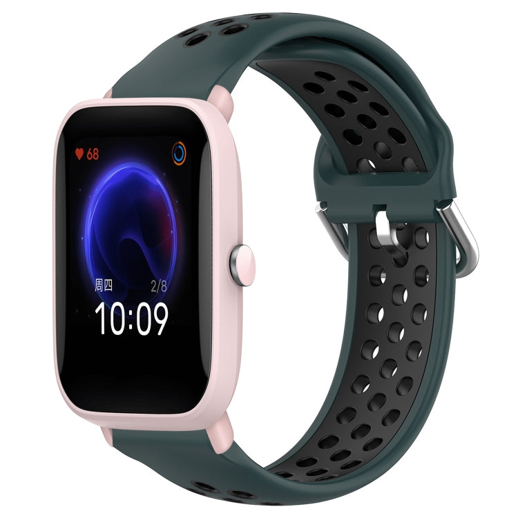 20mm Perforated Breathable Sports Silicone Watch Band