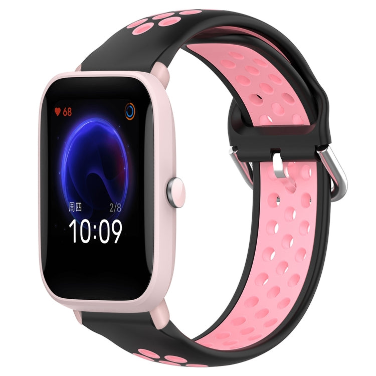 20mm Perforated Breathable Sports Silicone Watch Band