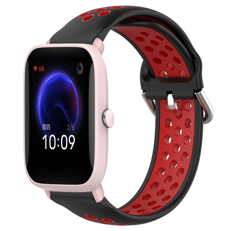 20mm Perforated Breathable Sports Silicone Watch Band