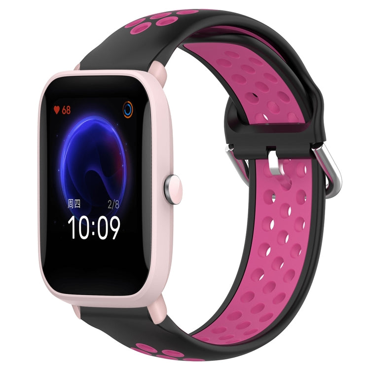 20mm Perforated Breathable Sports Silicone Watch Band
