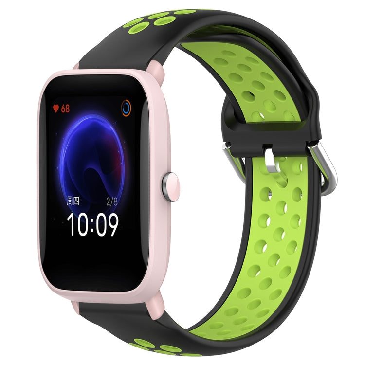 20mm Perforated Breathable Sports Silicone Watch Band