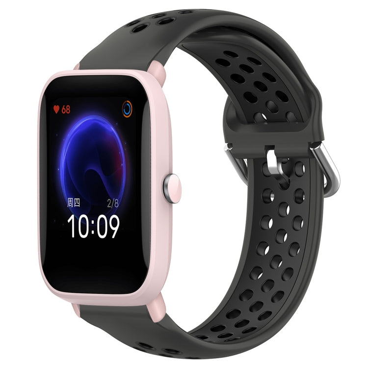 20mm Perforated Breathable Sports Silicone Watch Band