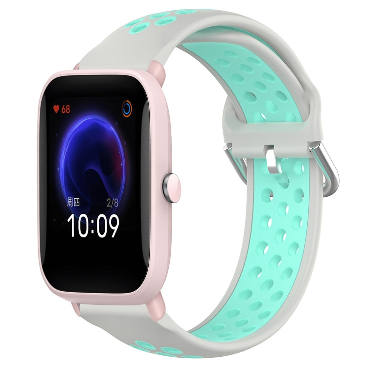 20mm Perforated Breathable Sports Silicone Watch Band