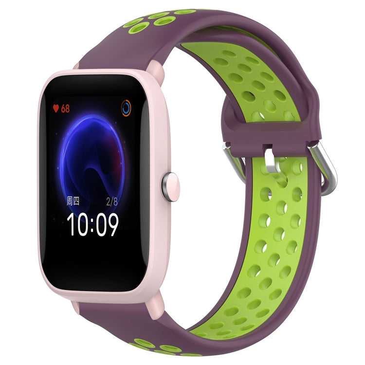 20mm Perforated Breathable Sports Silicone Watch Band