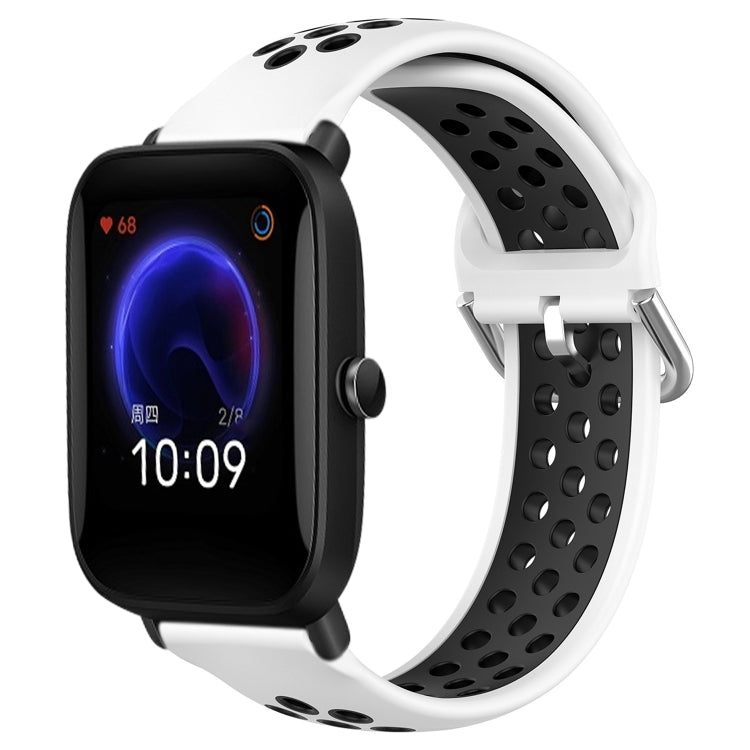 20mm Perforated Breathable Sports Silicone Watch Band