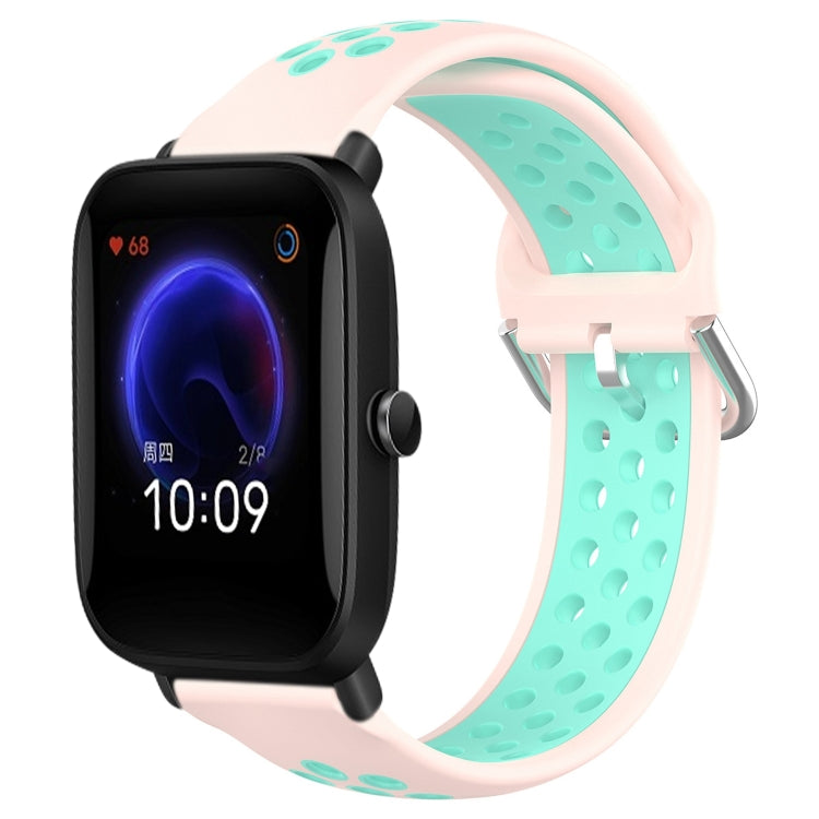 20mm Perforated Breathable Sports Silicone Watch Band