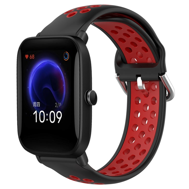 20mm Perforated Breathable Sports Silicone Watch Band