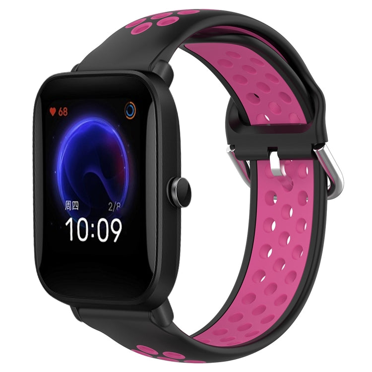 20mm Perforated Breathable Sports Silicone Watch Band