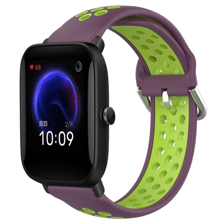 20mm Perforated Breathable Sports Silicone Watch Band