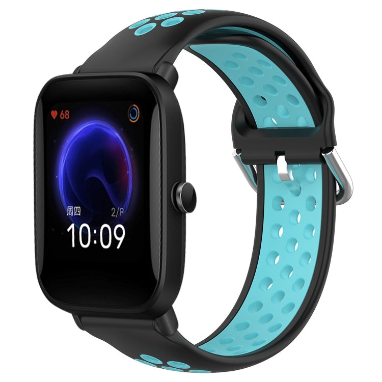 20mm Perforated Breathable Sports Silicone Watch Band