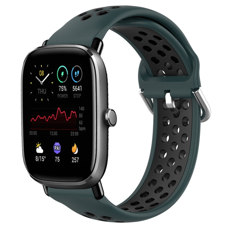 20mm Perforated Breathable Sports Silicone Watch Band