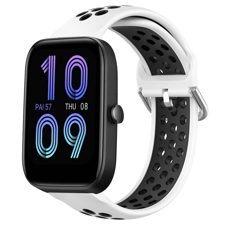 20mm Perforated Breathable Sports Silicone Watch Band
