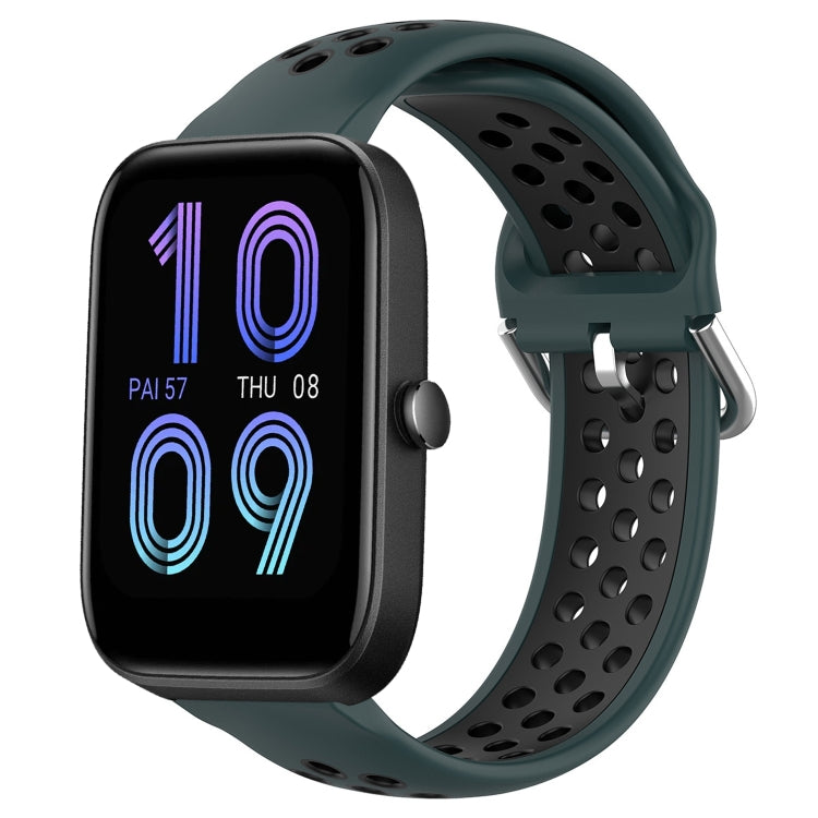 20mm Perforated Breathable Sports Silicone Watch Band
