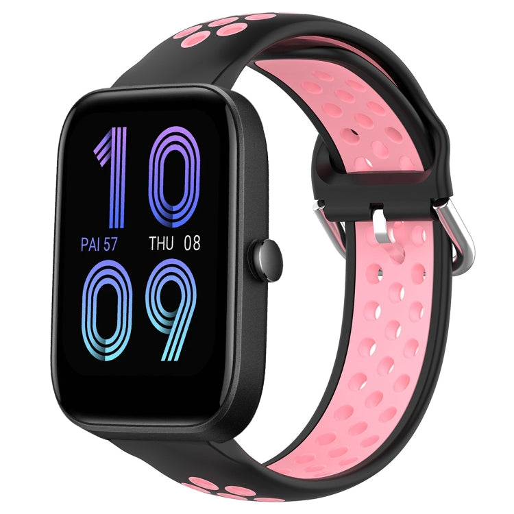 20mm Perforated Breathable Sports Silicone Watch Band