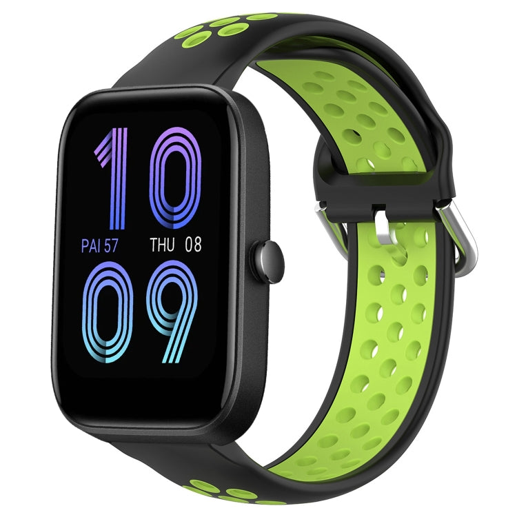 20mm Perforated Breathable Sports Silicone Watch Band