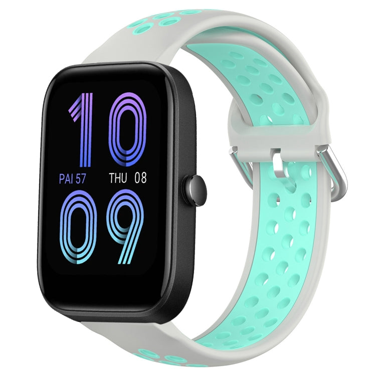 20mm Perforated Breathable Sports Silicone Watch Band