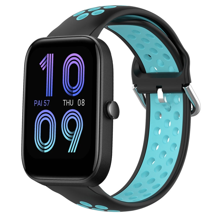20mm Perforated Breathable Sports Silicone Watch Band