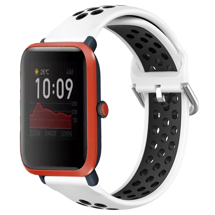 20mm Perforated Breathable Sports Silicone Watch Band