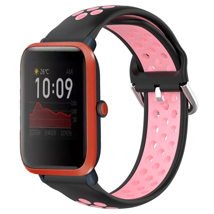20mm Perforated Breathable Sports Silicone Watch Band