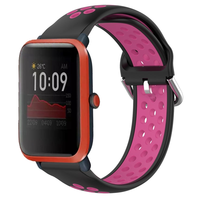 20mm Perforated Breathable Sports Silicone Watch Band
