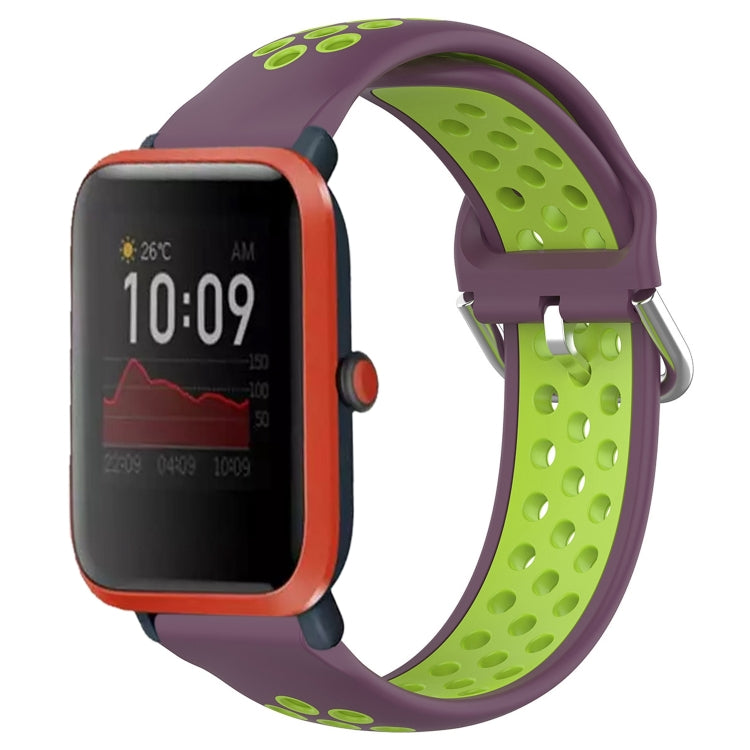 20mm Perforated Breathable Sports Silicone Watch Band