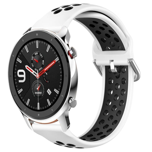 22mm Perforated Breathable Sports Silicone Watch Band