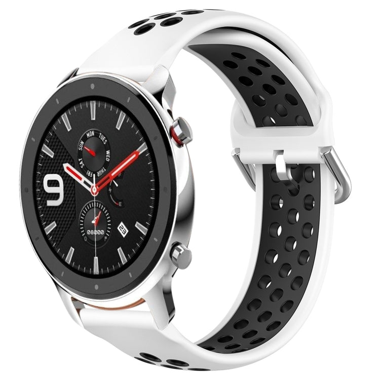 22mm Perforated Breathable Sports Silicone Watch Band