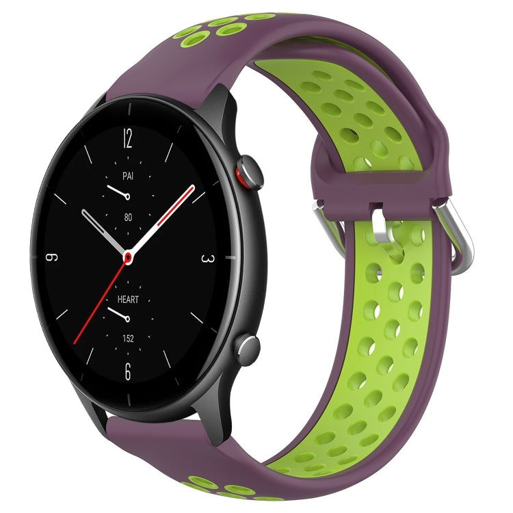 22mm Perforated Breathable Sports Silicone Watch Band