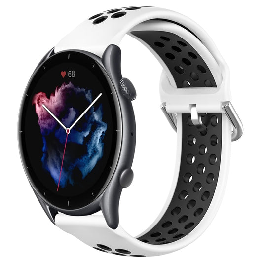 22mm Perforated Breathable Sports Silicone Watch Band